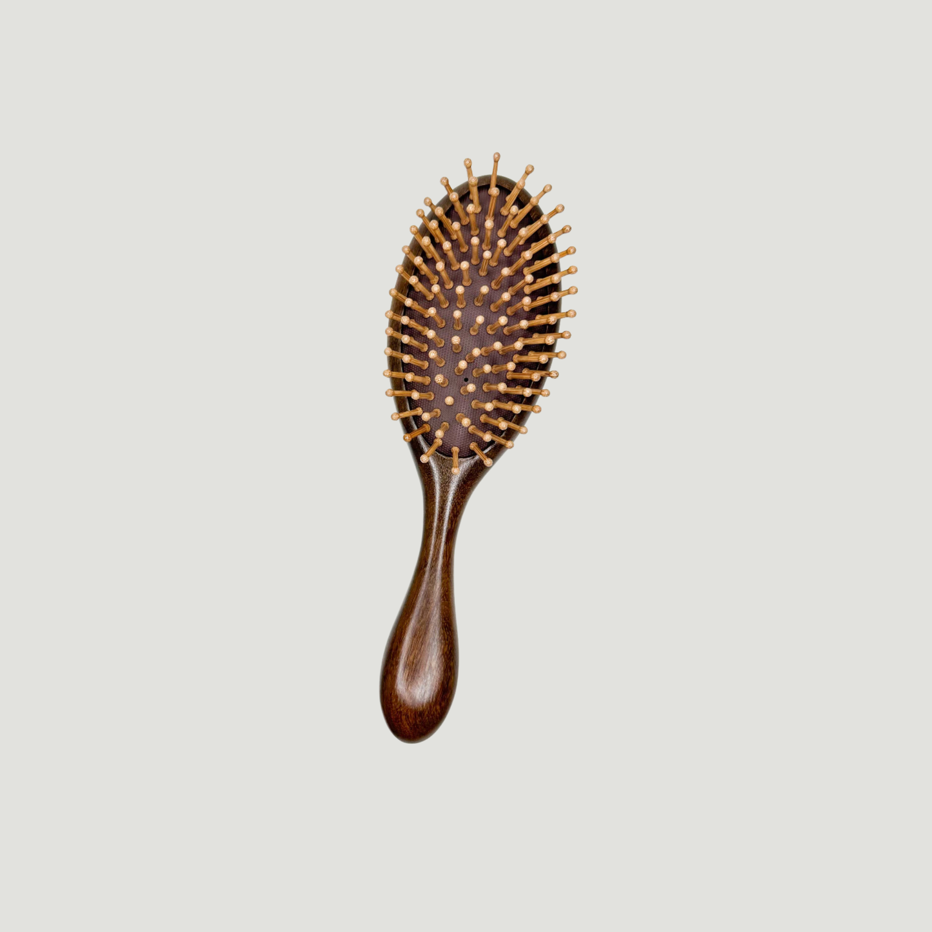 Natural Sandalwood Hair Brush with Bamboo Bristles
