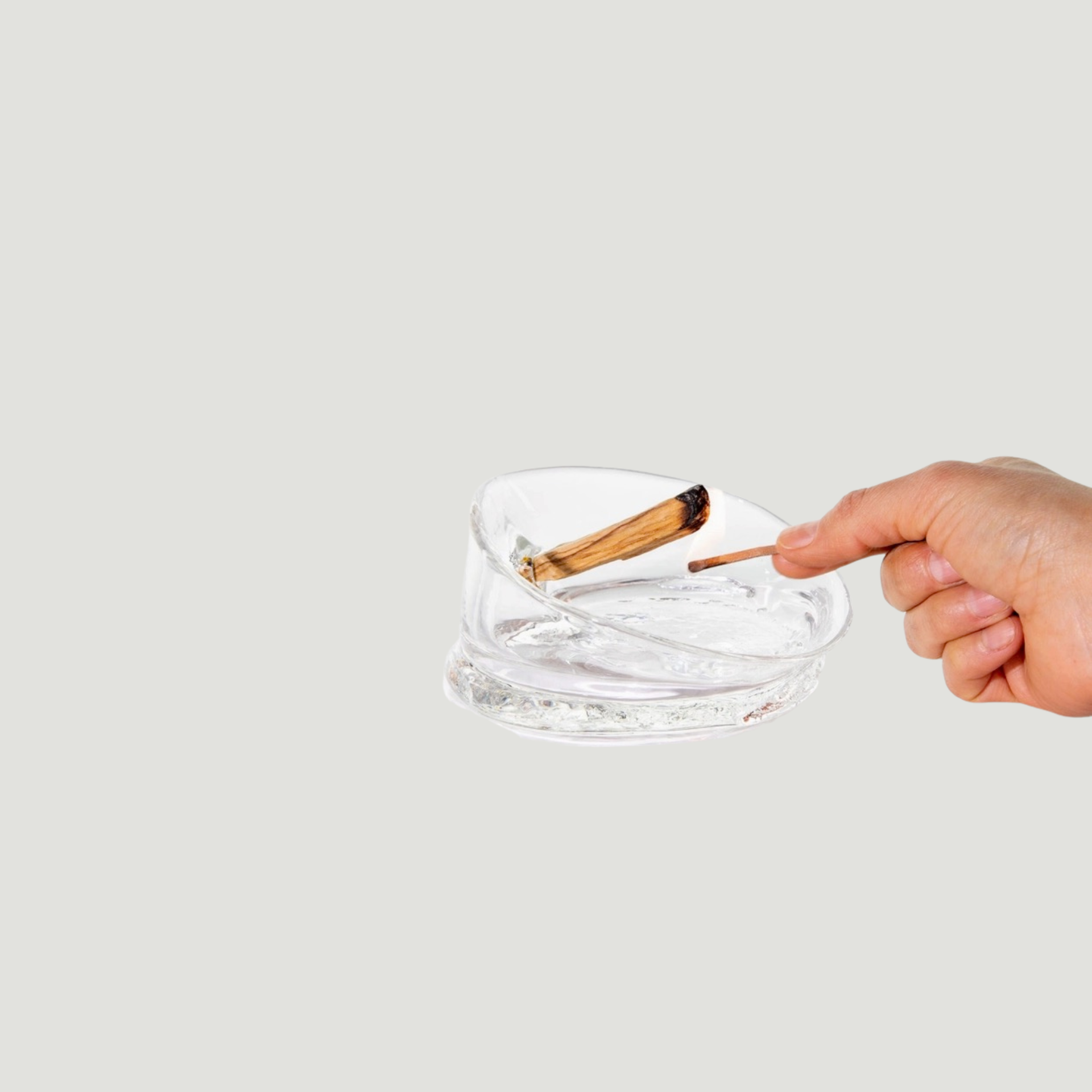 Glass Palo Santo Holder
