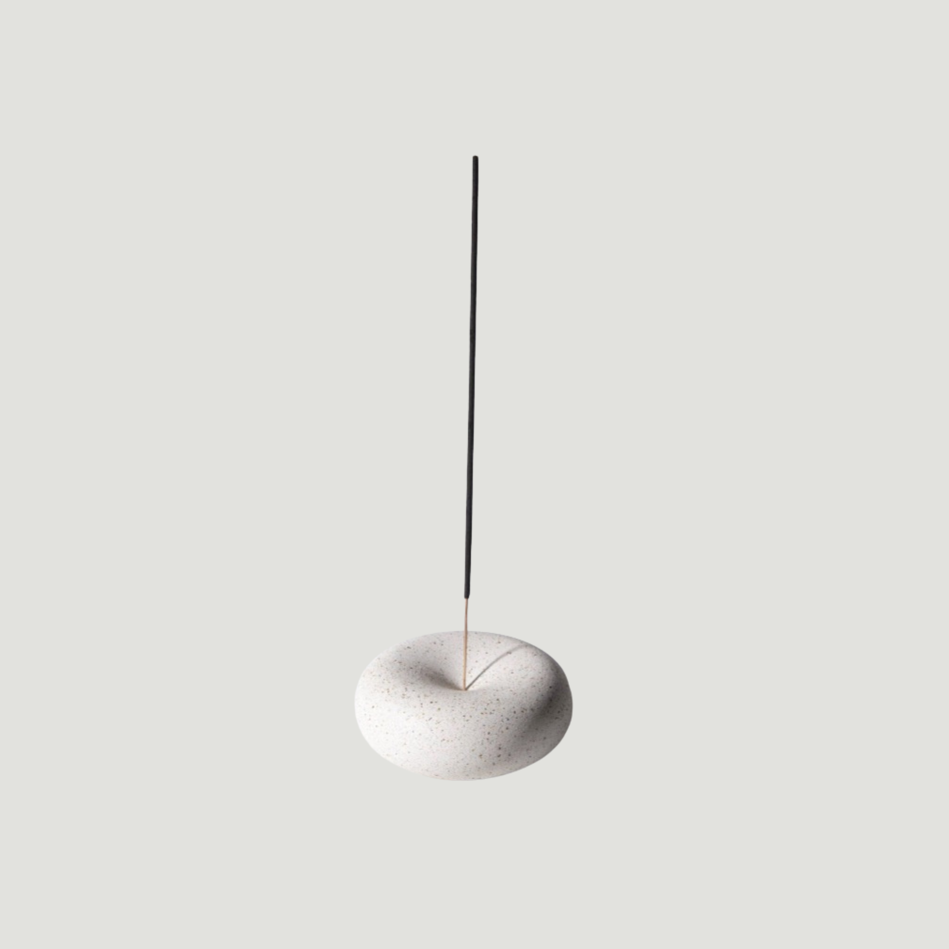 Handmade Bubble Incense Holder | White Terrazzo