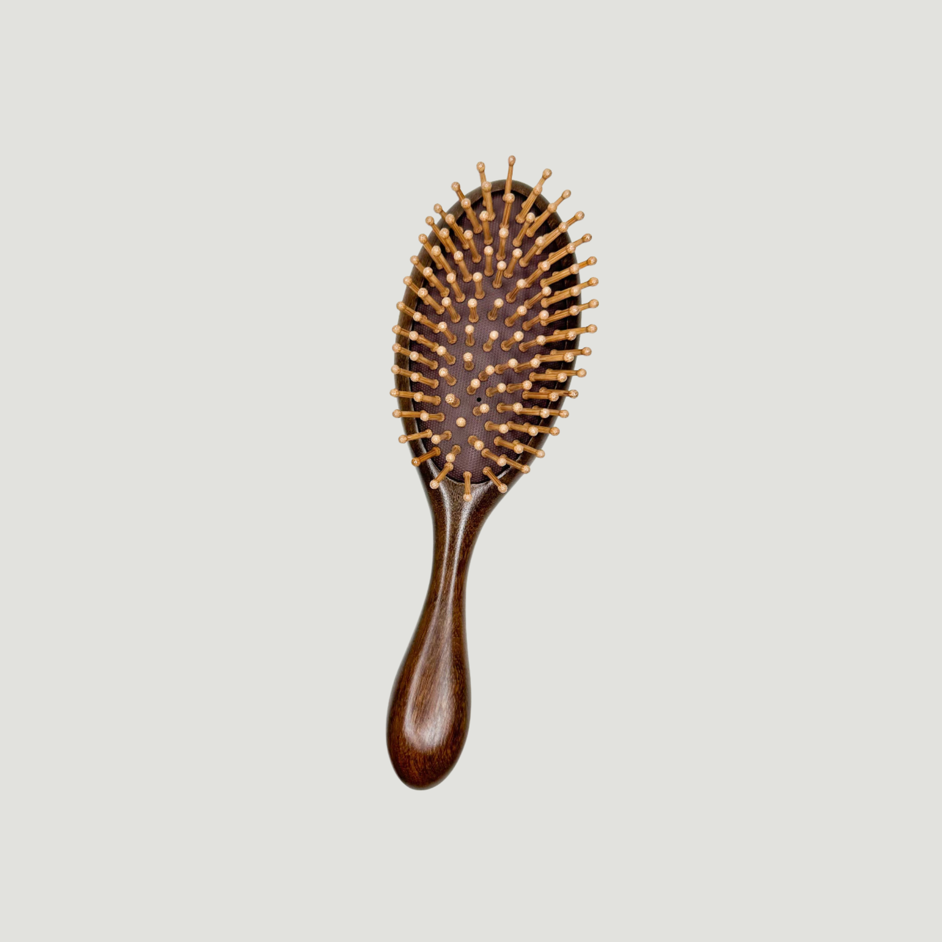 Natural Sandalwood Hair Brush with Bamboo Bristles